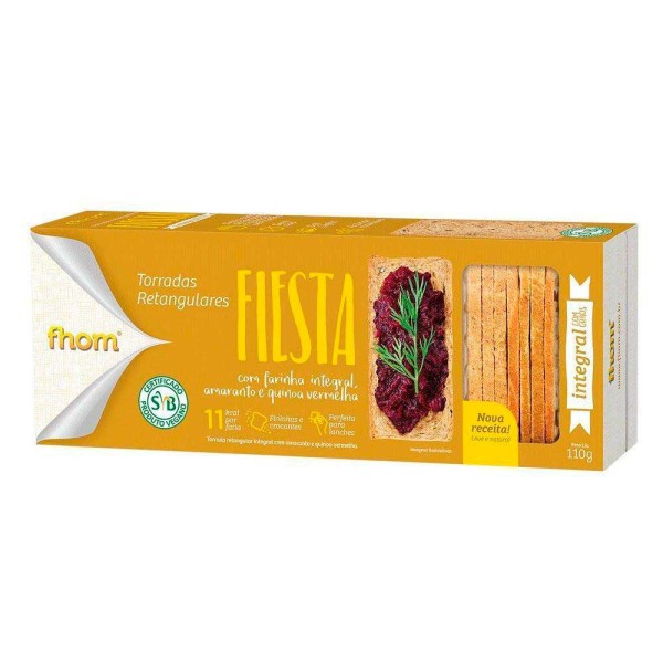 Encontraproduto.com.br - Torrada Slim Tost Integral Fhom 110g