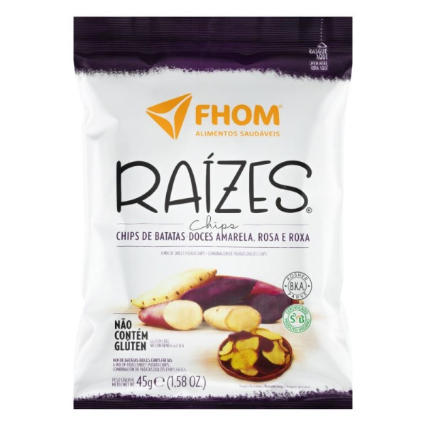 Encontraproduto.com.br - Mix De Batatas Chips Raízes Fhom 45g