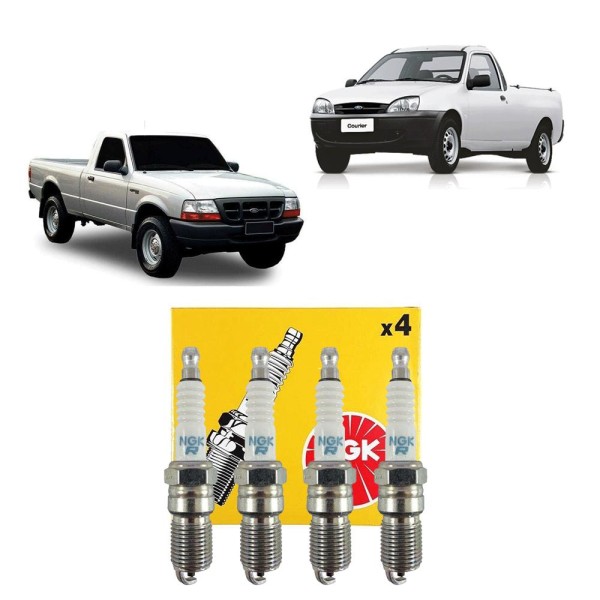 Encontraproduto.com.br - Jogo Vela de Ignição Ford Fiesta 1.0 1.3 Endura 96 a 2002 Ngk