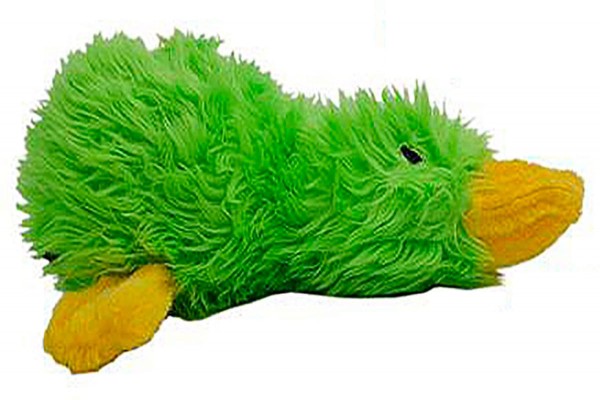 Brinquedo Pet Duzzle Buddies Pato fofo para cães Verde