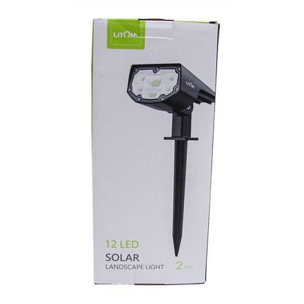 Encontraproduto.com.br - Conjunto 2 Luminárias LED LITOM X001-YKC69J energia Solar para uso externo