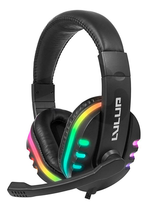 Encontraproduto.com.br - Pro Gaming Led Headset Level UP para Xbox, PS, Switch, PC e Mobile