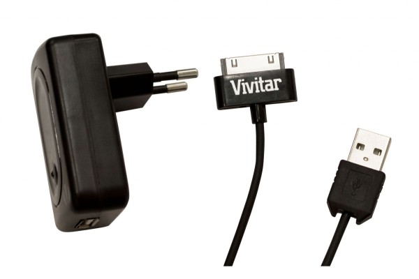 Encontraproduto.com.br - Carregador Ac 110 V Para Ipad, Iphon E Ipod Vivitar