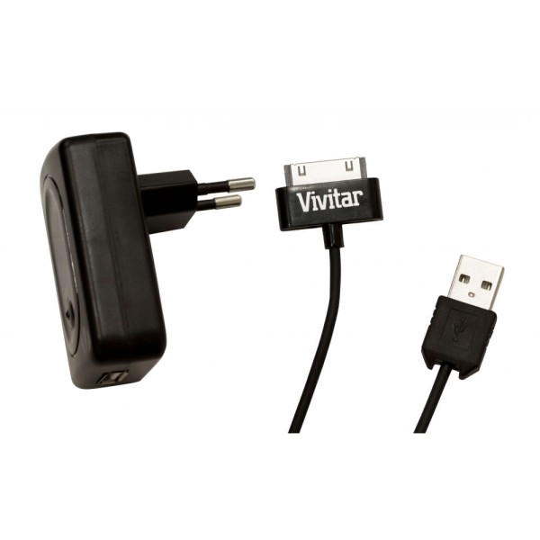 Encontraproduto.com.br - Carregador Ac 110 V Para Ipad, Iphon E Ipod Vivitar