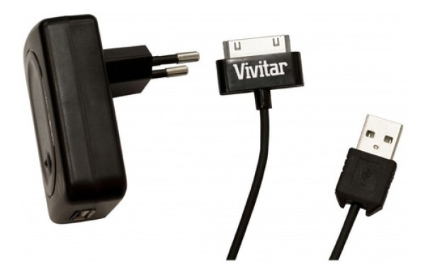 Encontraproduto.com.br - Carregador Ac 110 V Para Ipad, Iphon E Ipod Vivitar