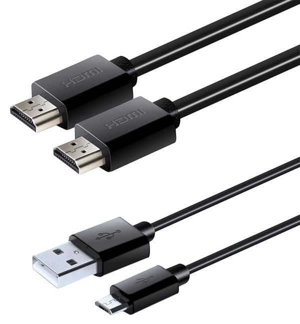 Cabos extralongos 4,5 m p/Console NES Classic, Wii e Wii U