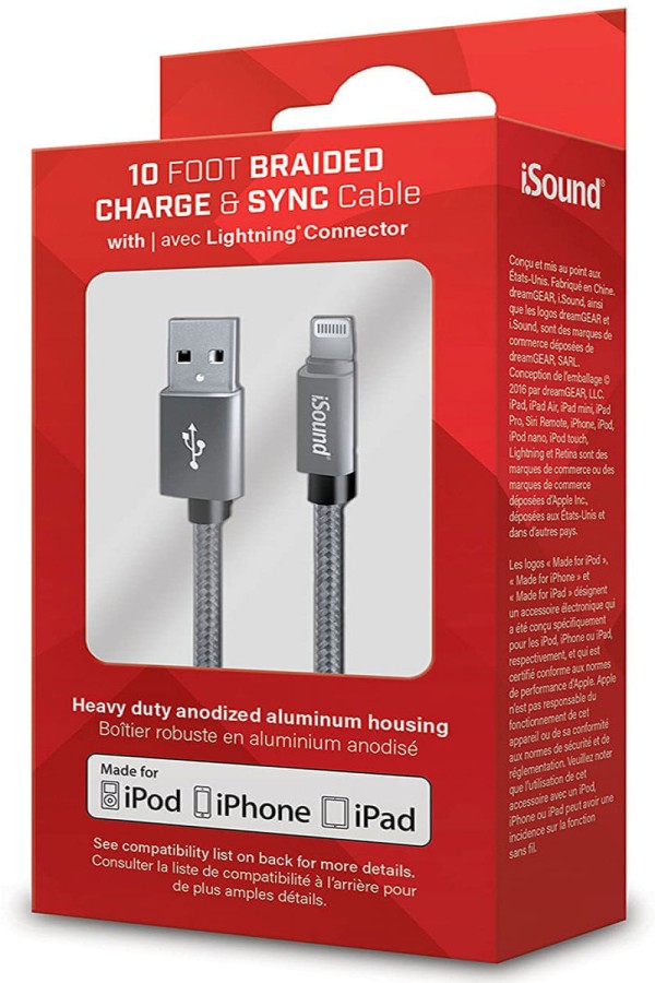Encontraproduto.com.br - Cabo Lightning de carga e sincronismo com 3 m p/ Apple