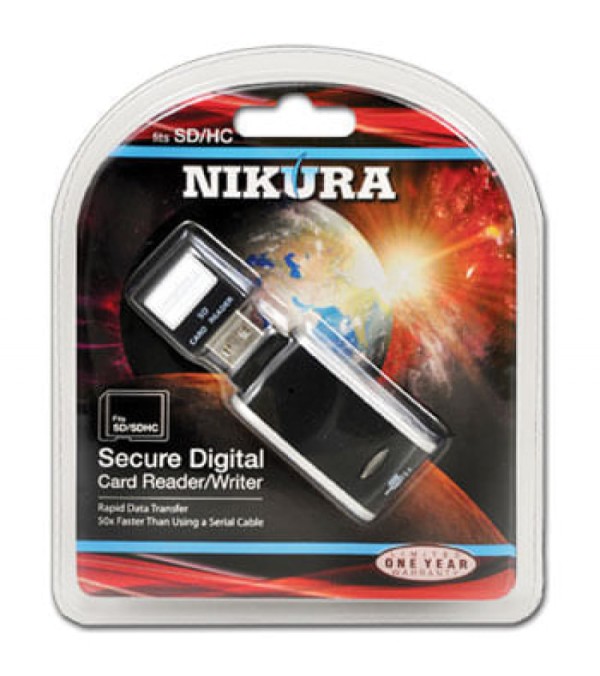 Leitor e gravador de cartão de memória SD/SDHC via USB 2.0