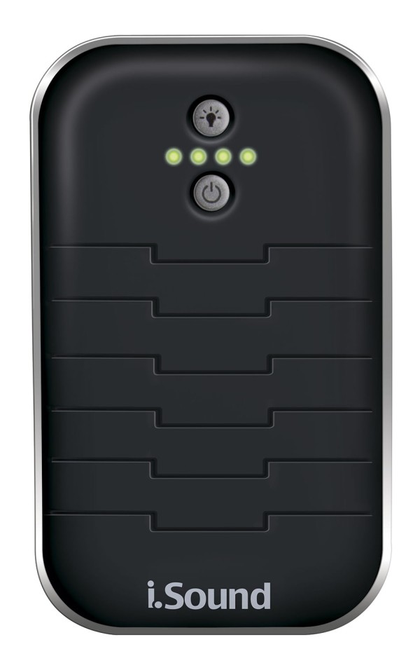 Encontraproduto.com.br - Bateria de reserva portátil com lanterna - 5.200 mAh