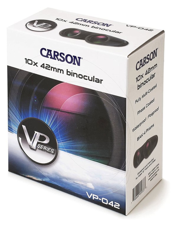 Encontraproduto.com.br - Binóculo 10x42 Série VP Carson de Alta Definição com Vedação à Prova d´Água