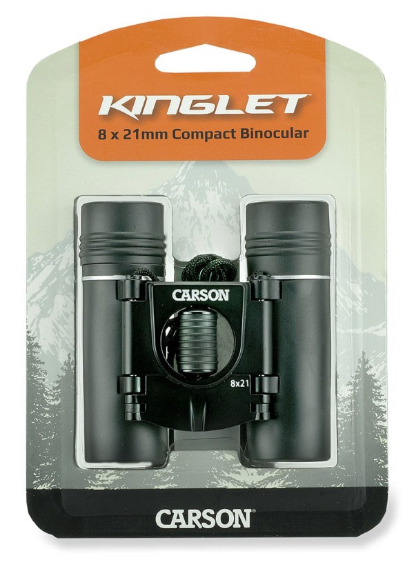 Encontraproduto.com.br - Binóculo compacto dobrável ultraleve Kinglet Série KB Carson 8 x 21 mm