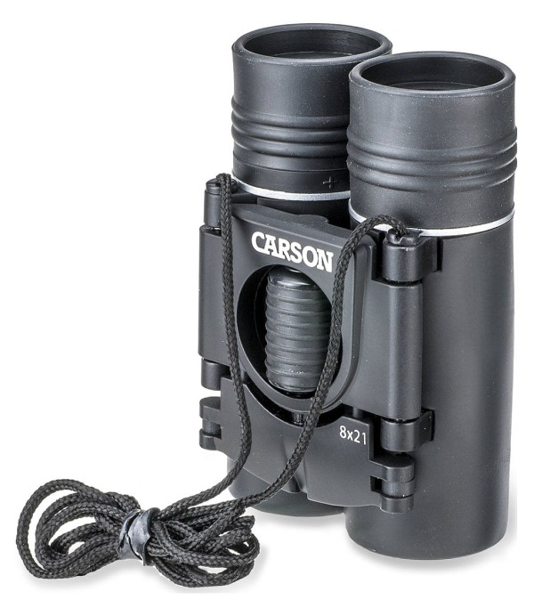 Encontraproduto.com.br - Binóculo compacto dobrável ultraleve Kinglet Série KB Carson 8 x 21 mm