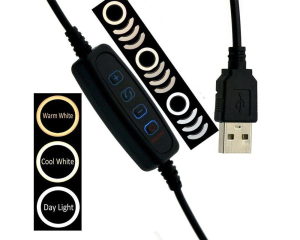 Encontraproduto.com.br - Ring Light 10 Polegadas Vivitar 3 Iluminacoes e 10 Intensidades +Tripe