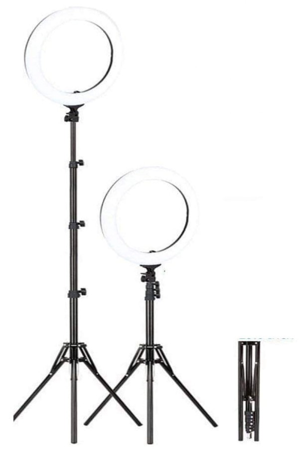 Encontraproduto.com.br - Ring Light de 18 polegadas 5.200 Lumens - Tripé + Suporte +Controle