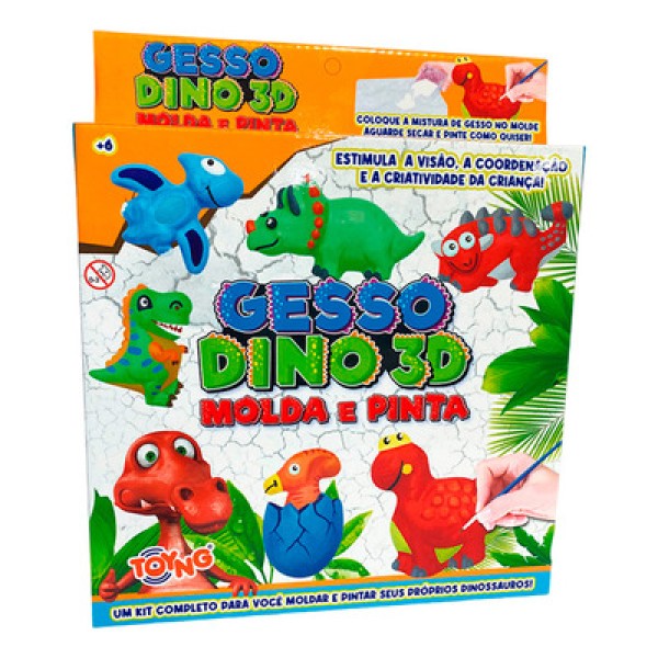 Encontraproduto.com.br - Brinquedo de Gesso molduras de Dinossauro Toyng