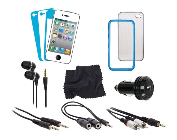 Conjunto de 12 acessórios para iPhone 4