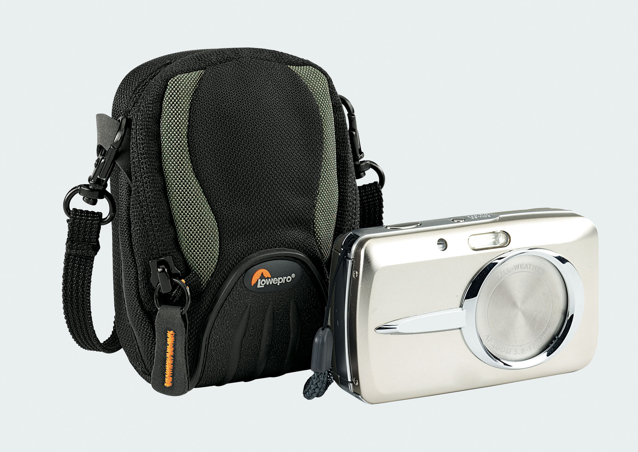 Encontraproduto.com.br - Estojo para câmera digital compacta e acessórios com capa de chuva - Apex 10 AW