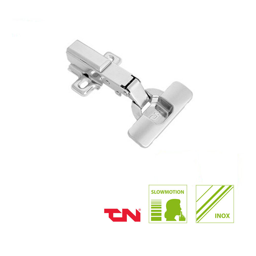Encontraproduto.com.br - Dobradiça Inox Slow Slide On Curva Completa TN - FGVTN