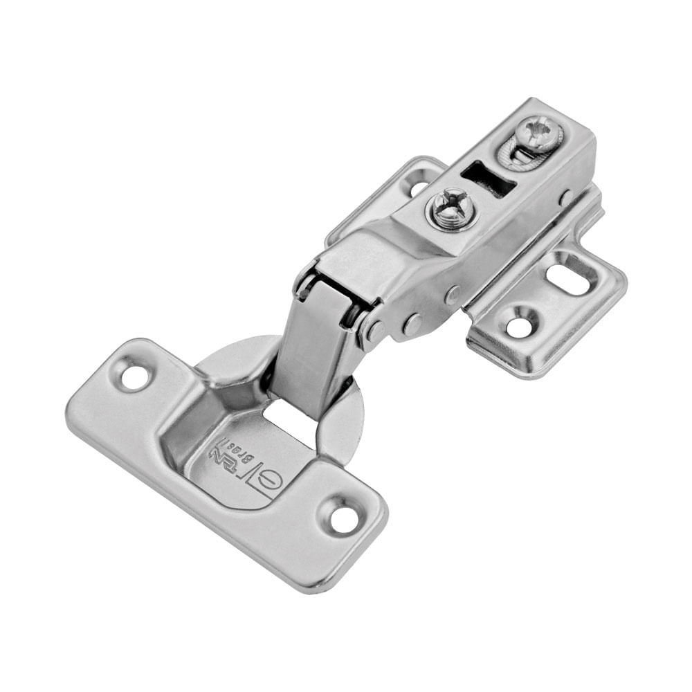 Encontraproduto.com.br - Dobradiça 35mm 105º Curva MS Slow com Calço Duplo Fixo e Amortecedor FGVTN