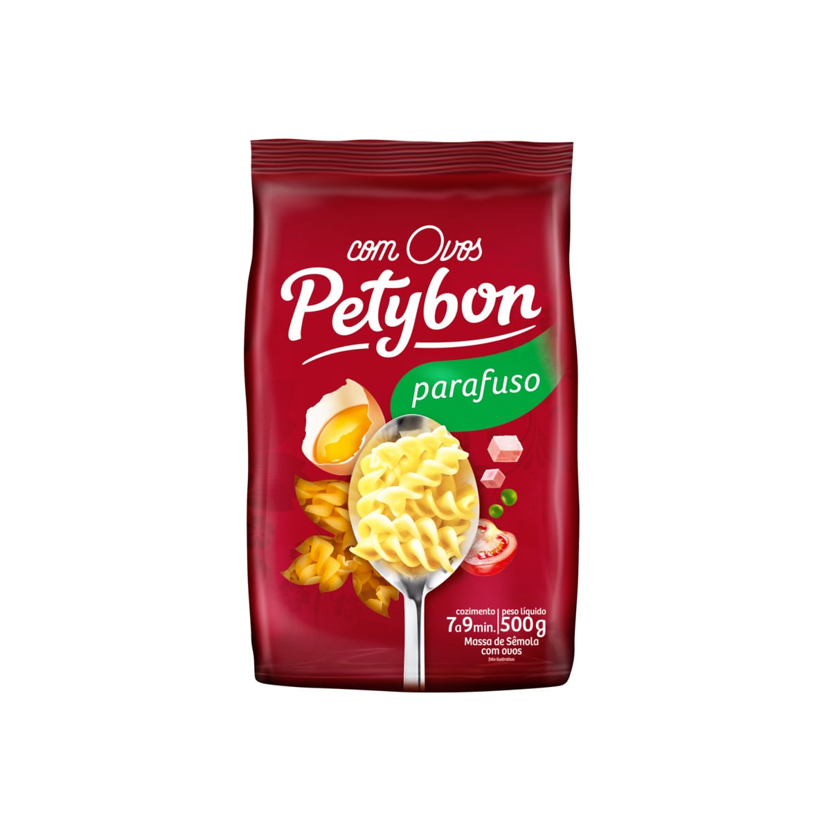 Encontraproduto.com.br - Macarrão com Ovos Petybon Parafuso Pacote com 500g