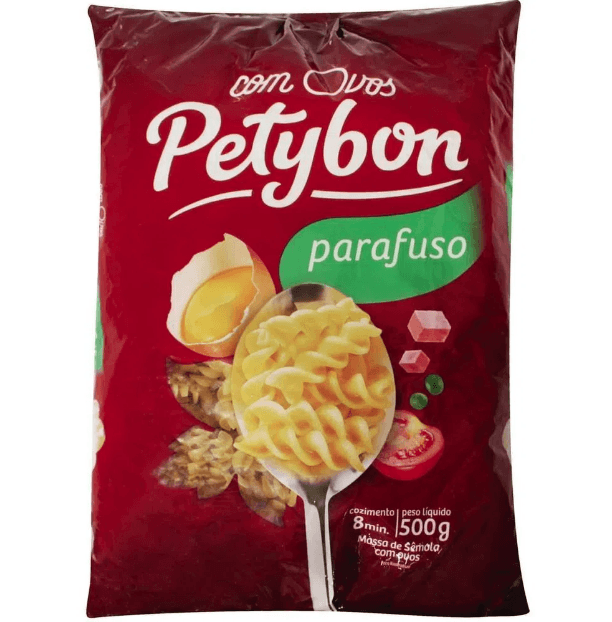 Encontraproduto.com.br - Macarrão com Ovos Petybon Parafuso Pacote com 500g