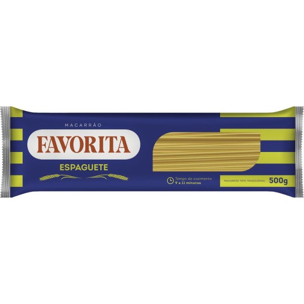 Massa Comum Favorita Espaguete Pacote com 500g