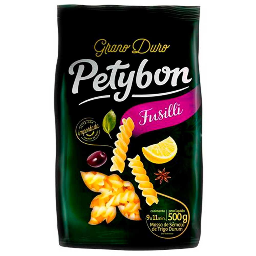 Encontraproduto.com.br - Macarrão Grano Duro Petybon Fusilli Pacote com 500g