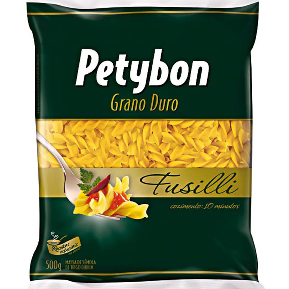 Encontraproduto.com.br - Macarrão Grano Duro Petybon Fusilli Pacote com 500g