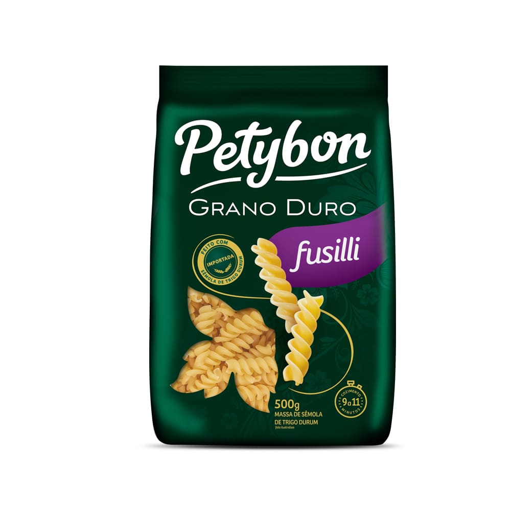 Encontraproduto.com.br - Macarrão Grano Duro Petybon Fusilli Pacote com 500g