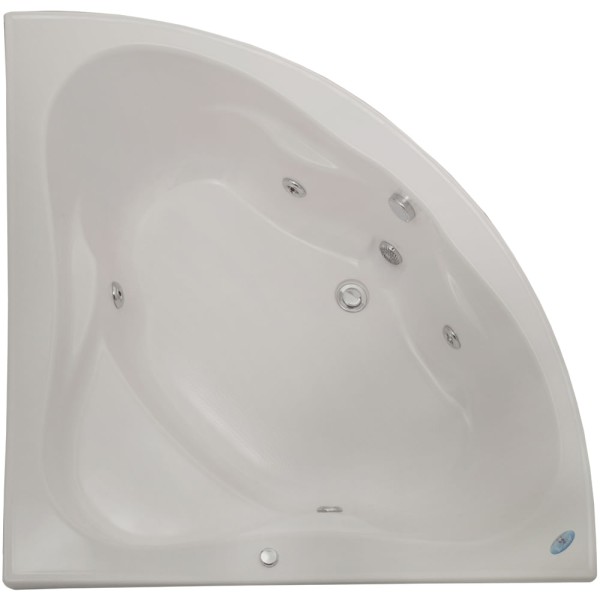 Encontraproduto.com.br - Banheira de Hidromassagem Aquaplás Netuno Fibra 135x135cm
