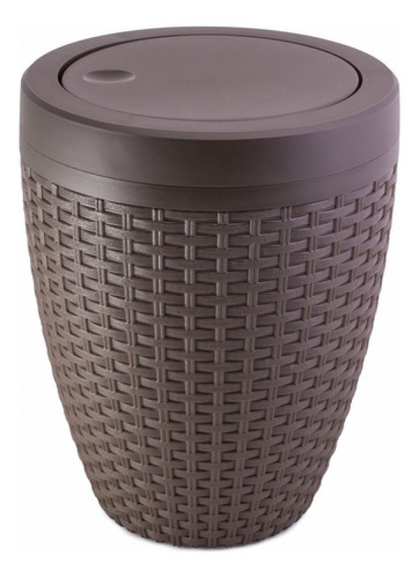 Encontraproduto.com.br - Cesto Rattan 7,5L Marrom - Aquaplás