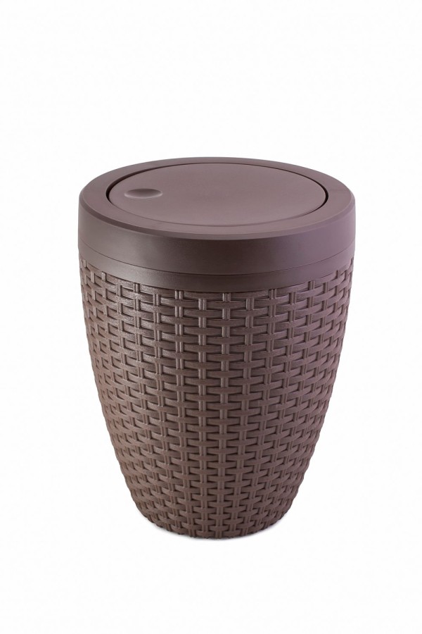 Encontraproduto.com.br - Cesto Rattan 7,5L Marrom - Aquaplás
