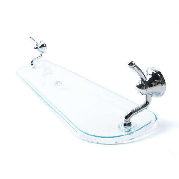 Encontraproduto.com.br - Porta Shampoo Aquaplas Ideale Cromado Cristal 005.010.611