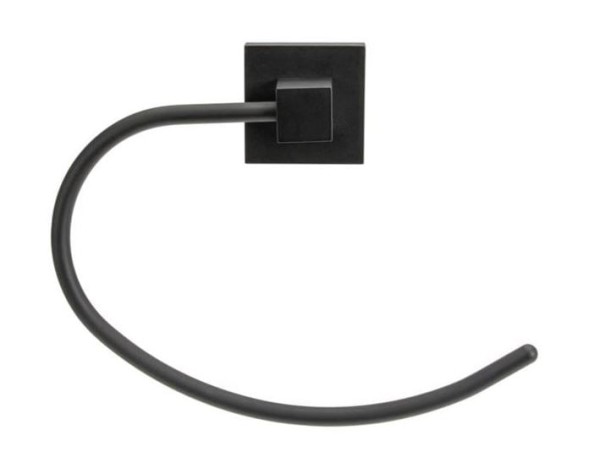 Encontraproduto.com.br - Porta toalha rosto Alpes Black Matte - Aquaplás