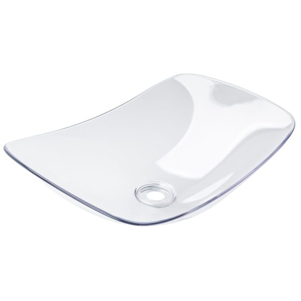 Encontraproduto.com.br - Cuba De Resina Elipses Cristal Aquaplás