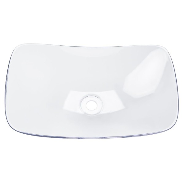 Encontraproduto.com.br - Cuba De Resina Elipses Cristal Aquaplás