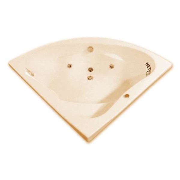 Encontraproduto.com.br - Banheira de Hidromassagem Aquaplás Netuno Fibra 135x135cm