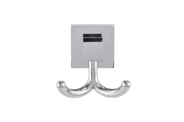 Cabide Para Banheiro Duplo Aquaplas Alpes Cromado