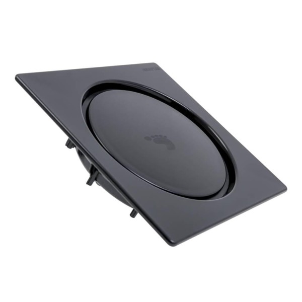 Encontraproduto.com.br - Ralo Click Redondo Preto 10x10 Stamplas