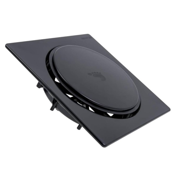 Encontraproduto.com.br - Ralo Click Redondo Preto 10x10 Stamplas