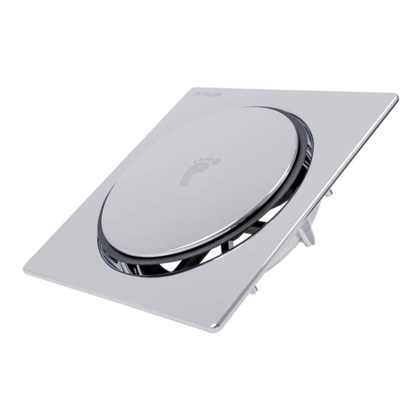 Encontraproduto.com.br - Ralo Click 15x15 Quadrado Cromado Stamplas