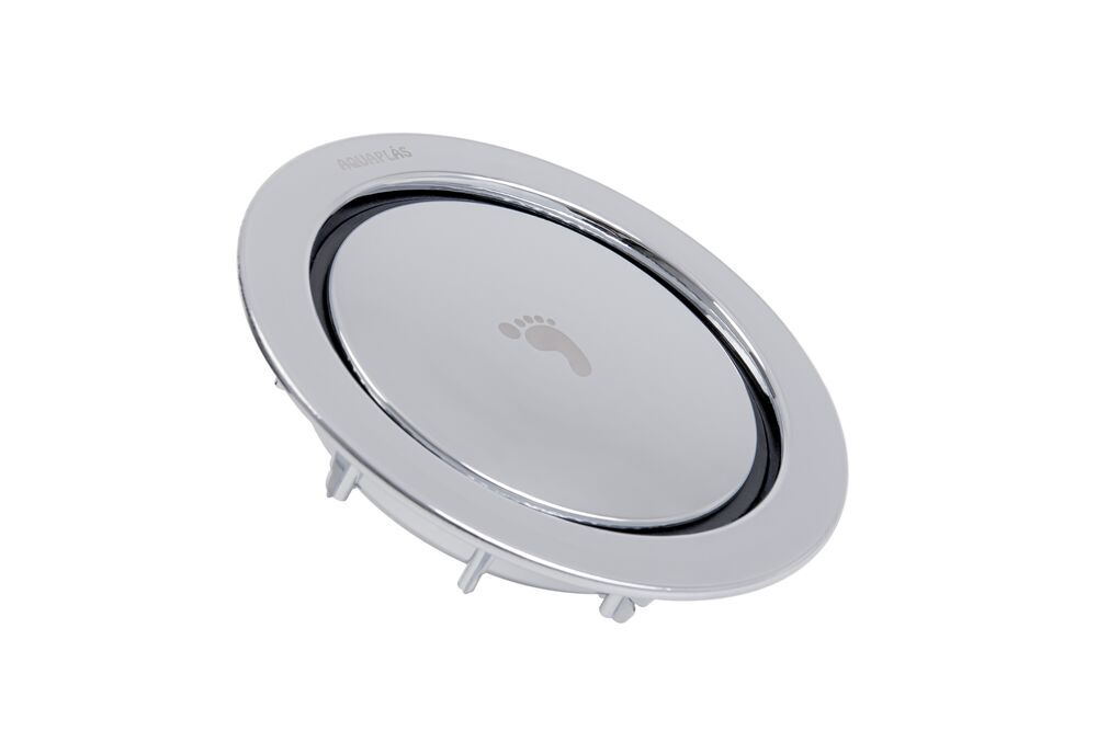 Encontraproduto.com.br - Ralo Click Redondo Cromado 15x15 Stamplas