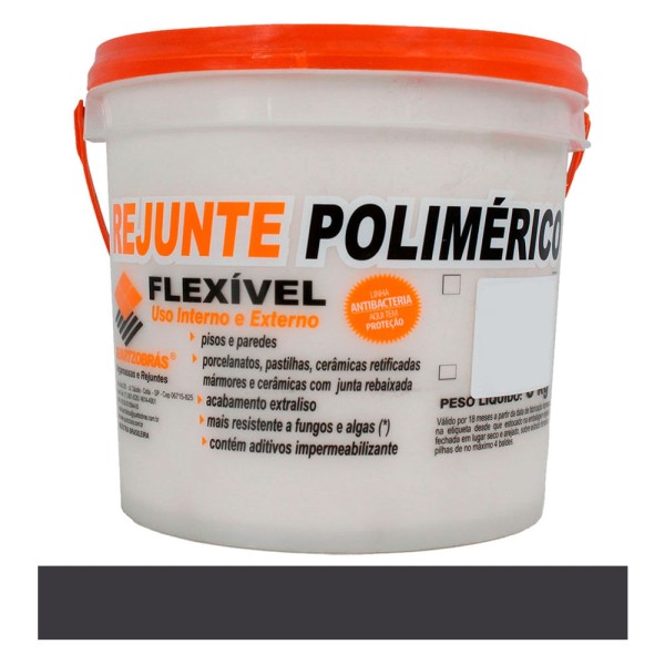 Rejunte Polimérico Black Balde 3kg