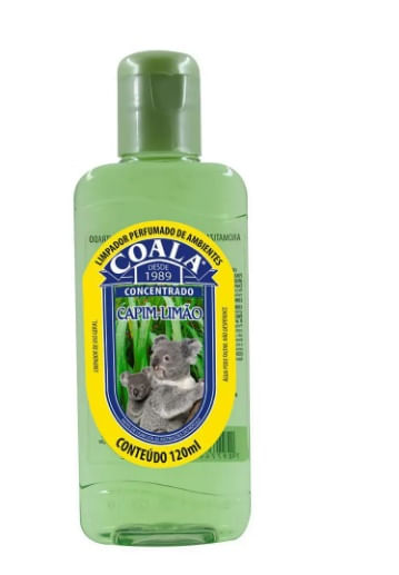 Encontraproduto.com.br - Limpador Perfumado Coala Capim e limão Frasco com 120ml