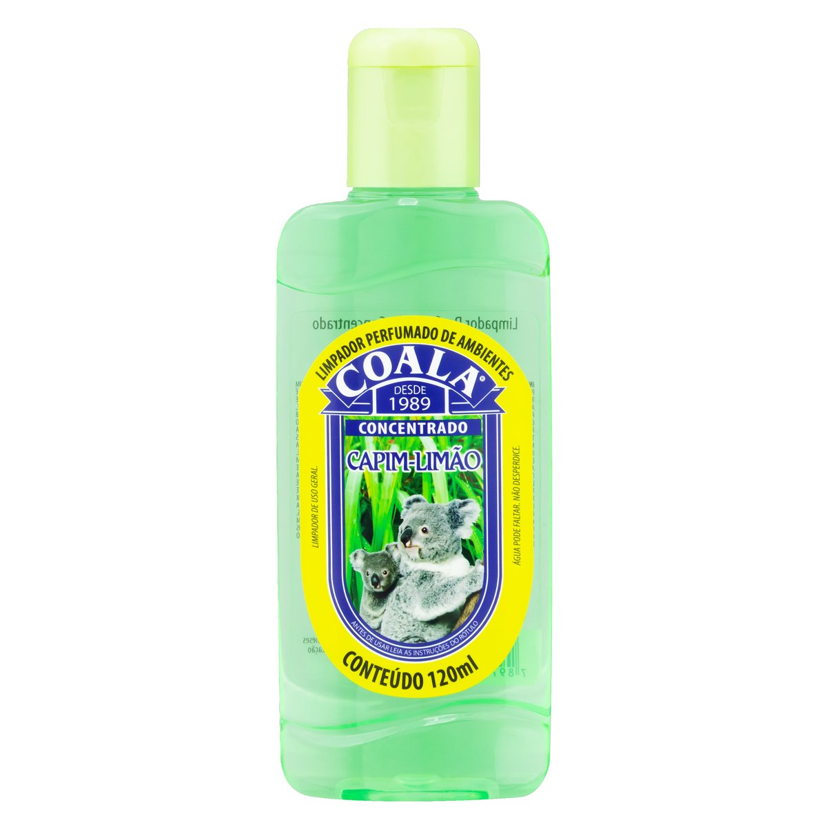 Encontraproduto.com.br - Limpador Perfumado Coala Capim e limão Frasco com 120ml