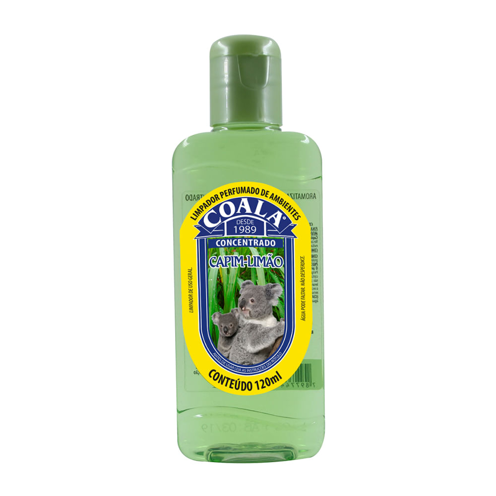 Encontraproduto.com.br - Limpador Perfumado Coala Capim e limão Frasco com 120ml