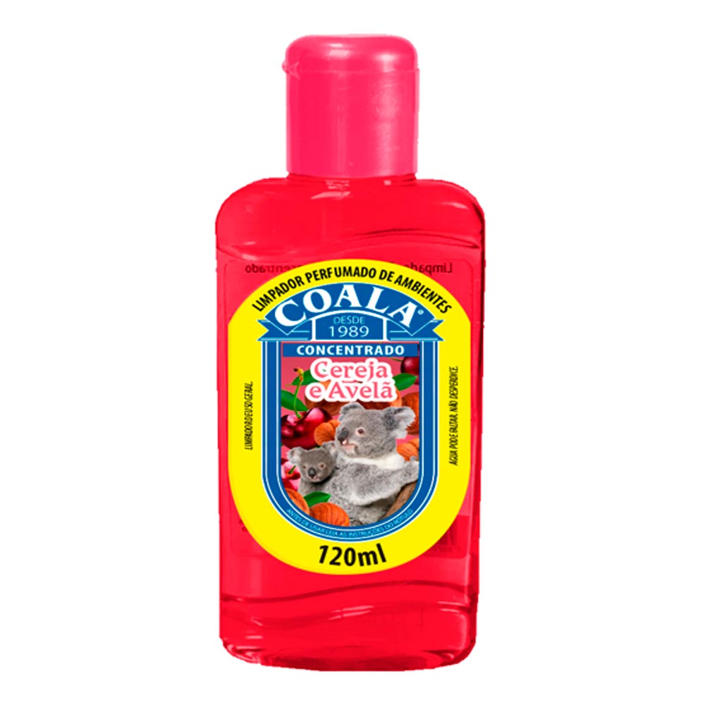 Encontraproduto.com.br - Limpador Perfumado Concentrado Coala Cereja e Avelã Frasco com 120ml