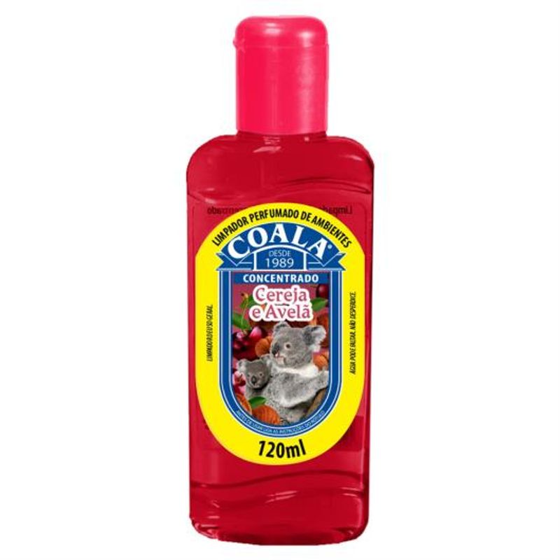 Encontraproduto.com.br - Limpador Perfumado Concentrado Coala Cereja e Avelã Frasco com 120ml