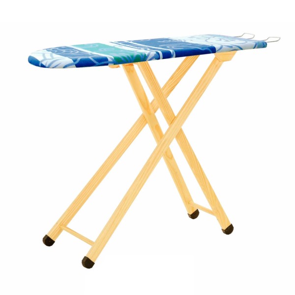 Encontraproduto.com.br - Tábua de Passar Roupa Tramontina Mesa de Passar Dobrável Classsic 91750/140 Madeira Azul