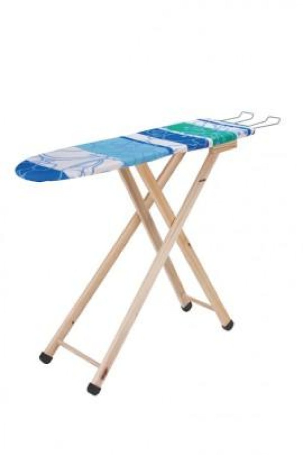 Encontraproduto.com.br - Tábua de Passar Roupa Tramontina Mesa de Passar Dobrável Classsic 91750/140 Madeira Azul